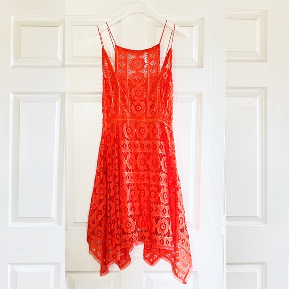 Free people orange lace dress - Picture 9 of 9
